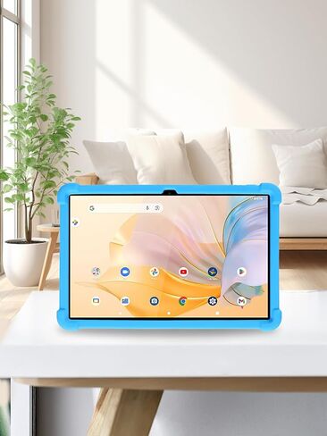 for PRITOM TAB11/PRITOM TAB12 10.1 inch Tablet Case,BOVUGAC Soft Silicone Adjustable Stand Shockproof Kids Friendly for PRITOM L10 10.1" Tablet(SkyBlue) in Saudi Arabia
