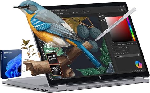 HP 2025 New Envy X360 2-in-1 Laptop ، Omnibook X Flip 16 "شاشة تعمل باللمس 2K IPS ، AMD Ryzen AI 5 340 ، 16GB LPDDR5X RAM in Saudi Arabia