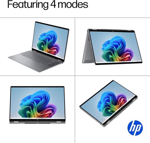 HP 2025 New Envy x360 2-in-1 Laptop, OmniBook X Flip 16" Touchscreen 2K IPS Display, AMD Ryzen AI 5 340, 16GB LPDDR5X RAM, 512GB Gen 4 SSD, Copilot AI, WiFi 6E, w/Microsoft Surface Pen, Win 11 Home in Kuwait