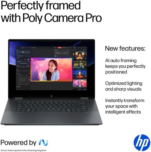 HP OmniBook X Flip 2-in-1 Copilot+ AI PC Laptop, 16" 2K Touchscreen, Intel Core Ultra 5 226V(>Ultra 7 155U), 16GB LPDDR5X, 1TB SSD, 5MP IR Webcam, Backlit KB, W/128GB PSD&Stylus, Win11 Home in Saudi Arabia