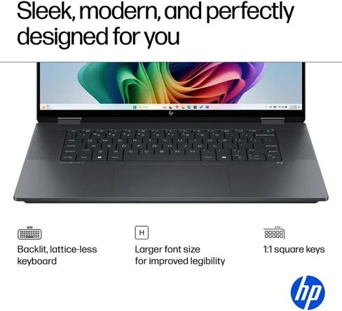 HP OmniBook X Flip 2-in-1 Copilot+ AI PC Laptop, 16" 2K Touchscreen, Intel Core Ultra 5 226V(>Ultra 7 155U), 16GB LPDDR5X, 1TB SSD, 5MP IR Webcam, Backlit KB, W/128GB PSD&Stylus, Win11 Home in Saudi Arabia