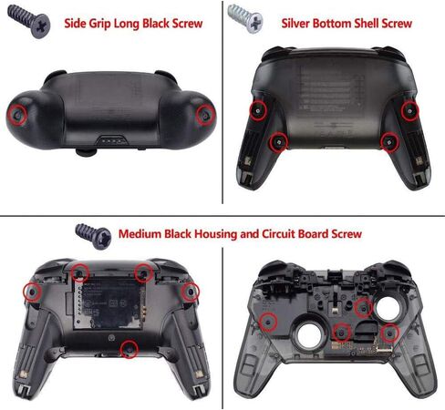 لوحة الوجه السوداء المتطرفة واللوحة الخلفية لوحدة تحكم Nintendo Switch Pro ، Soft Touch Presection Shell Housing Case for Nintendo Switch Pro - وحدة تحكم غير متضمن in Saudi Arabia