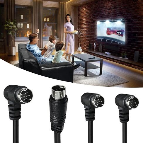 9 Needle 9pin S-Video Small DIN Adapter Extension Line Cable Straight/Elbow S Video 9p 9pins Small DIN Video Cable in Saudi Arabia