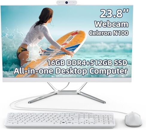 الكمبيوتر المكتبي الكل في واحد ، كمبيوتر سطح المكتب الكل في واحد ، كاميرا الويب HD ، معالج Celeron N100 (حتى 3.40 جيجا هرتز) ، ذاكرة وصول عشوائي 16 جيجابايت ، تخزين 512 جيجابايت ، معالج فائق الكفاءة ، من النوع C ، الماوس ولوحة المفاتيح ، ويندوز 11 Pro in Saudi Arabia