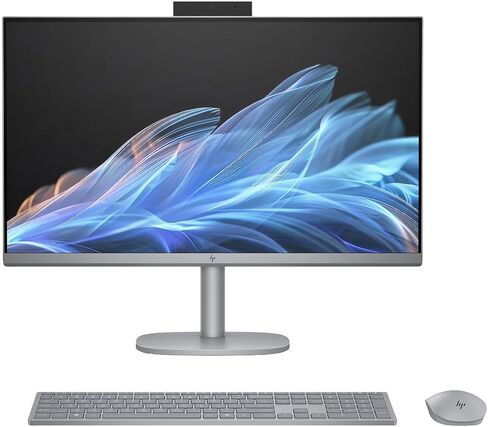 HP Omnistudio x 27 "All-in-One Computer ، عرض IPS FHD ، 14-Core Intel Ultra 5 125H ، 32GB DDR5 ، 1TB SSD ، Wi-Fi 7 ، HDMI ، USB-C ، RJ-45 ، Wireless KB & Mouse ، Windows 11 Home in Saudi Arabia