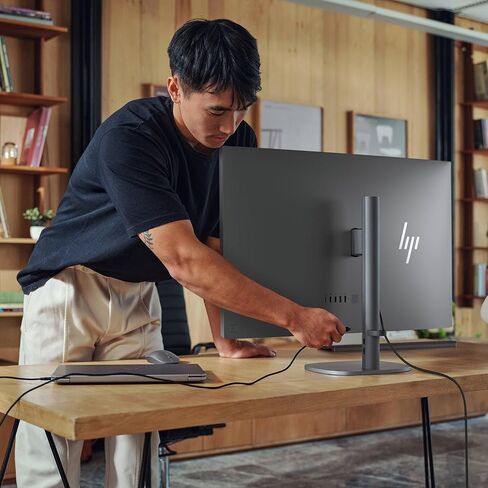 HP Omnistudio x 27 "All-in-One Computer ، عرض IPS FHD ، 14-Core Intel Ultra 5 125H ، 32GB DDR5 ، 1TB SSD ، Wi-Fi 7 ، HDMI ، USB-C ، RJ-45 ، Wireless KB & Mouse ، Windows 11 Home in Saudi Arabia