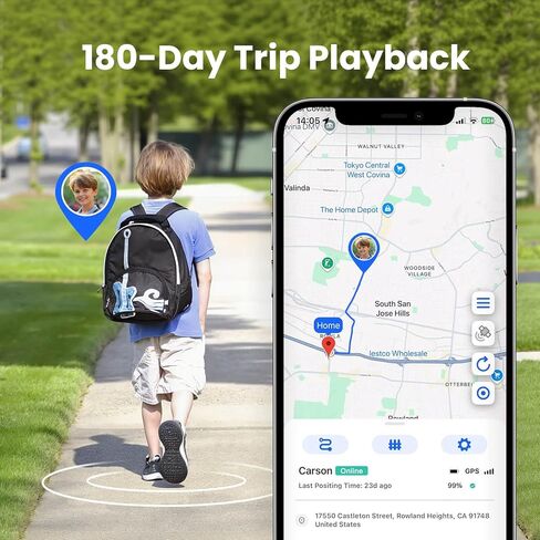 GPS Tracker for Kids لا يشاهد أي اشتراك ، وتتبع في الوقت الفعلي ، والرسائل الصوتية ذات الاتجاهين ، وتنبيهات الجيوفينس ، وسجل الرحلة ، ولا الإنترنت ، ولا ألعاب ، وعداد الخطى المدمج ، ومقاوم للماء in Kuwait