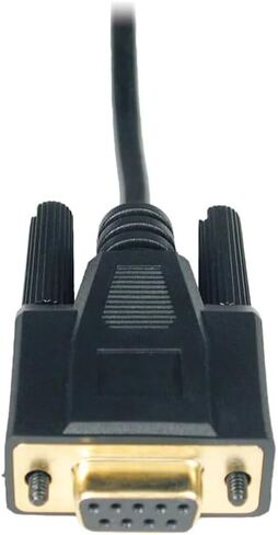 TRIPP Lite Eaton Series P450-006 6ft NULL MODEM CABLE SERIAL DB9 أنثى أنثى RS232 مطلية بالذهب المقولبة لجهاز التوجيه المودم للكمبيوتر الشخصي ، حزمة العناية السحابية مسبقًا مؤهلة (1 حزمة) in Kuwait