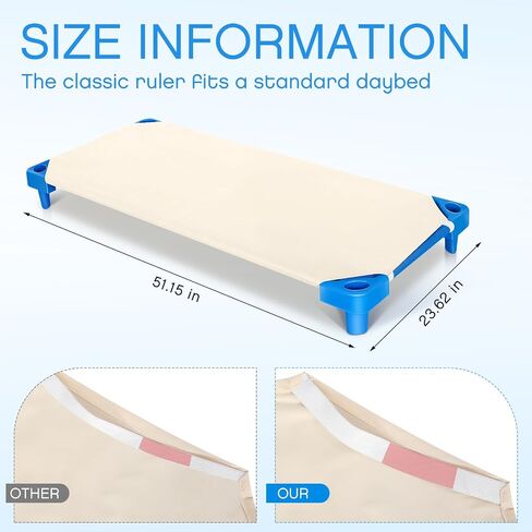 Daycare Cot Sheets for Toddler and Preschool Pure Cotton Breathable Fabric White Cot Sheets Standard Daycare Cot Bed Fitted Sheet for Boys and Girls, 51.18'' W x 23.62'' L (30 Pcs) in Saudi Arabia