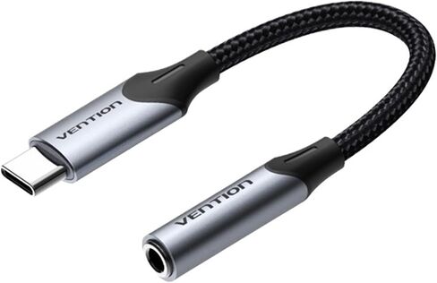 1Pcs USB C to 3.5mm Jack Earphone Type C to 3.5 Headphone Adapter Audio Cable(Black BGMHF 1m) in Saudi Arabia