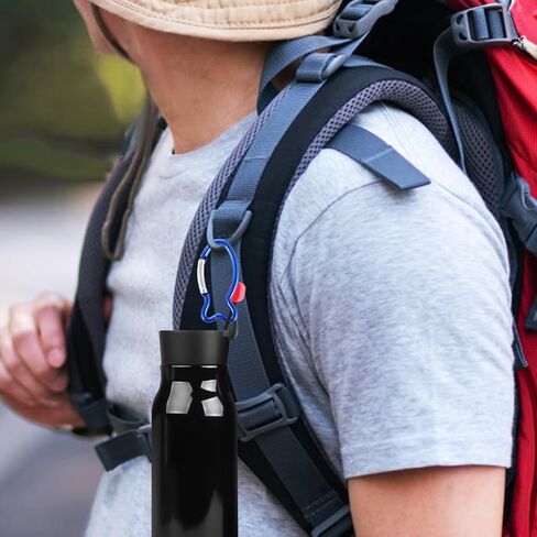 BESPortble 10pcs مقاطع السمك carabiner ، أبازيم السمك من سبائك الألومنيوم-الربيع في الخارج متعدد الاستخدام in Saudi Arabia