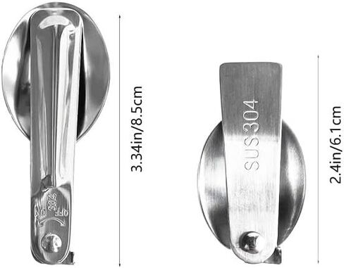 2pcs sporks قابلة للطي و 2pcs ملاعق قابلة للطي ، أواني طي من الفولاذ المقاوم للصدأ المحمولة - أدوات المائدة المدمجة للتخييم في صندوق الغداء ، والمشي لمسافات طويلة ، والنزهة in Kuwait