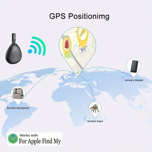 GPS Tracker للمركبات ، جهاز تتبع صغير للمركبات ، جهاز تعقب السيارات مخفي بدون اشتراك مع Find My (iOS فقط) ، Finder Key ، للأطفال ، الكلاب ، الأمتعة ، حقيبة (أسود ، 4 عبوات) in Saudi Arabia