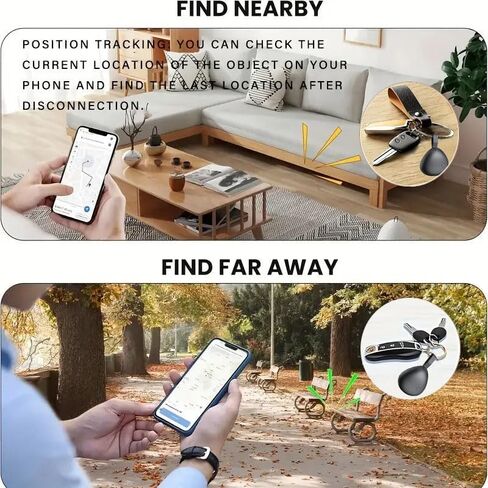 GPS Tracker للمركبات ، جهاز تتبع صغير للمركبات ، جهاز تعقب السيارات مخفي بدون اشتراك مع Find My (iOS فقط) ، Finder Key ، للأطفال ، الكلاب ، الأمتعة ، حقيبة (أسود ، 4 عبوات) in Saudi Arabia