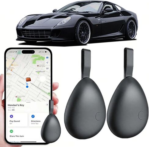 GPS Tracker للمركبات ، جهاز تتبع صغير للمركبات ، جهاز تعقب السيارات مخفي بدون اشتراك مع Find My (iOS فقط) ، Finder Key ، للأطفال ، الكلاب ، الأمتعة ، حقيبة (أسود ، 4 عبوات) in Saudi Arabia