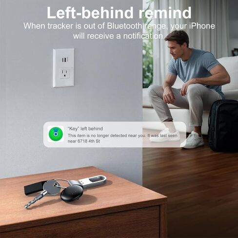 Pet Trackers, Item Locator Tags Works with Apple Find My (iOS Only) Mini GPS Tracker for Car, No Subscription, Item Finder for Key Luggage Backpack Pet Bike (Black-2pcs) in Saudi Arabia