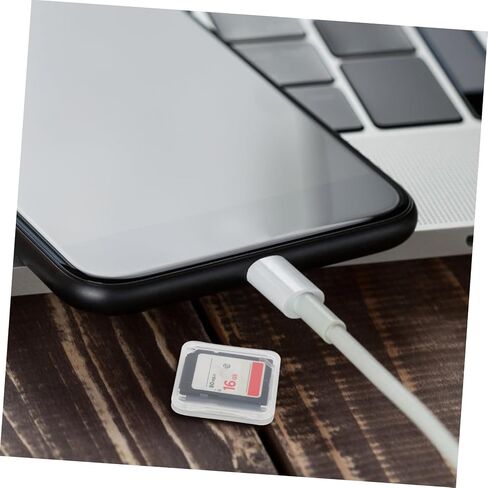 Gatuida Transparent Memory Card Storage Boxes Portable Card Carrying Holders Compact Protective Cases Jewelry and Small Items Organizer in Saudi Arabia