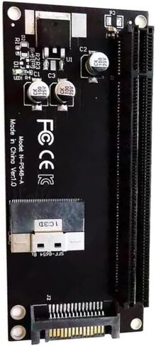 SFF-8654 8I إلى بطاقة تمديد PCIE 4.0 X16 مع بطاقة محول سطح مكتب SATA 15PIN PORTR in Kuwait