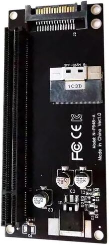 SFF-8654 8I إلى بطاقة تمديد PCIE 4.0 X16 مع بطاقة محول سطح مكتب SATA 15PIN PORTR in Kuwait