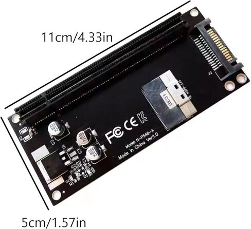 SFF-8654 8I إلى بطاقة تمديد PCIE 4.0 X16 مع بطاقة محول سطح مكتب SATA 15PIN PORTR in Kuwait