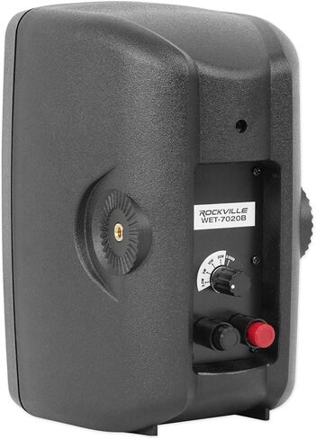 Rockville (12) WET-7020B Black 70V 5.25" Commercial Indoor/Outdoor Wall Speakers in Saudi Arabia