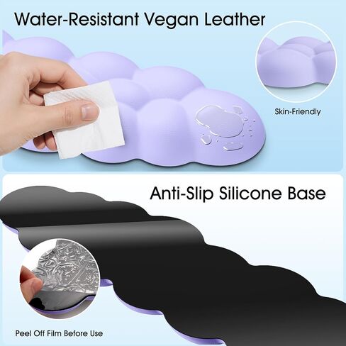 Cloud Wrist Rest Keyboard Cushion and Cloud Mouse Pad, Pink in Kuwait