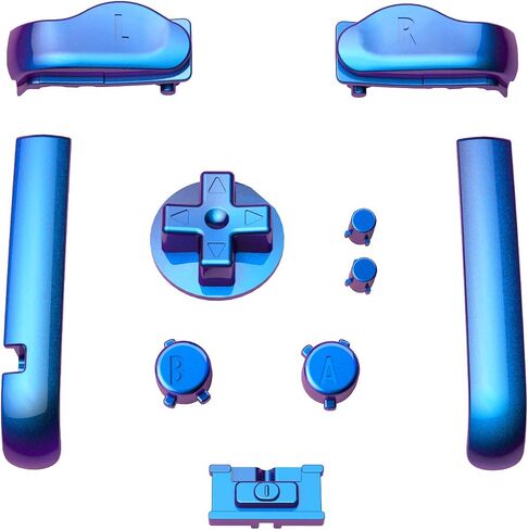 IPS Ready Extremerate Charmealeon Purple Blue Resembension Cover Full Cover + Buttons for Gameboy Advance - متوافقة مع كل من IPS وشاشة LCD القياسية - Console و IPS غير مضمنة in Saudi Arabia