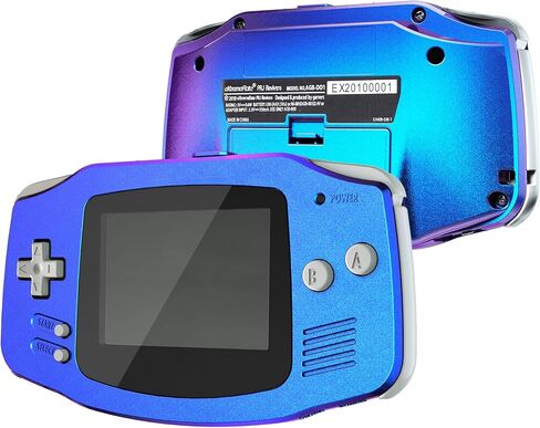 IPS Ready Extremerate Charmealeon Purple Blue Resembension Cover Full Cover + Buttons for Gameboy Advance - متوافقة مع كل من IPS وشاشة LCD القياسية - Console و IPS غير مضمنة in Saudi Arabia