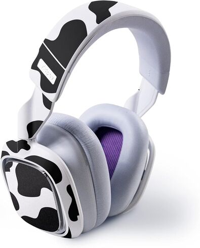 MightySkins Skin Compatible with Astro A30 Wireless Gaming Headset - Cow Print | Protective, Durable, and Unique Vinyl Decal wrap Cover | Easy to Apply, Remove, and Change Styles | Made in The USA in Saudi Arabia