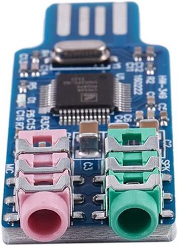 2PCS برنامج تشغيل الصوت USB مجاني CM108 USB Sound Card Chip Blue ، 500203734 in Kuwait