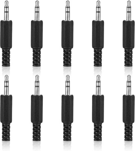 10pcs 3.5mm استبدال الإصلاح المكونات TRS 3 قطب استريو سدادات محول 1/8 "محولات جاك الأذنين جاك trs mono mal in Saudi Arabia