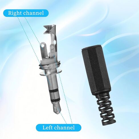10pcs 3.5mm استبدال الإصلاح المكونات TRS 3 قطب استريو سدادات محول 1/8 "محولات جاك الأذنين جاك trs mono mal in Saudi Arabia