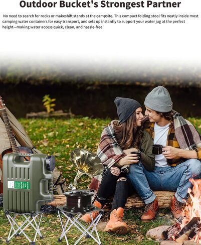 UPWOIGH Universal Folding Water Jug Stand – Heavy-Duty Portable Rack for 2.5-8.2 Gallon Jugs, Stable Water Container Support for Camping, Hiking, and Outdoor Use in Kuwait