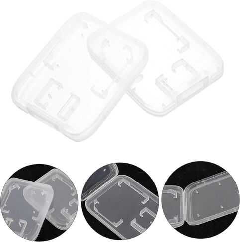 OperItacx 24PCS حالات بطاقة الذاكرة المحمولة منظمًا متوافقًا مع SD وبطاقات تخزين خفيفة الوزن مع تصميم مضغوط غطاء شفاف وحمل سهل in Kuwait
