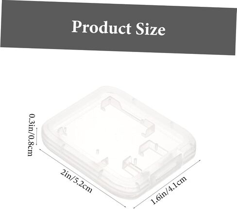 Homoyoyo 24pcs Portable Card Case Organizer Memory Card Storage Box Closure Lightweight and Compact Holder Protection and Easy Carry in Saudi Arabia