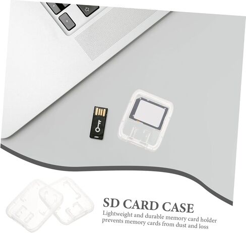 Homoyoyo 24pcs Portable Card Case Organizer Memory Card Storage Box Closure Lightweight and Compact Holder Protection and Easy Carry in Saudi Arabia
