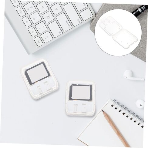 24pcs Transparent Card Storage Organizer Case Memory Card Holder for Portable Storage Compact and Sturdy Container for Convenient for Travel and Daily Use in Saudi Arabia