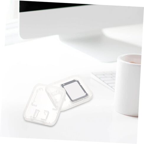 24pcs Transparent Card Storage Organizer Case Memory Card Holder for Portable Storage Compact and Sturdy Container for Convenient for Travel and Daily Use in Saudi Arabia