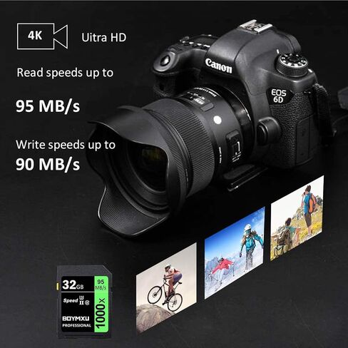 بطاقة ذاكرة 32 جيجابايت ، Boymxu Professional 1000 X Class 10 بطاقة u3 بطاقة الذاكرة متوافقة in Kuwait