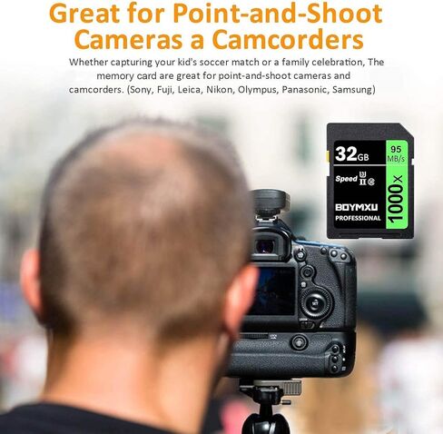 بطاقة ذاكرة 32 جيجابايت ، Boymxu Professional 1000 X Class 10 بطاقة u3 بطاقة الذاكرة متوافقة in Kuwait