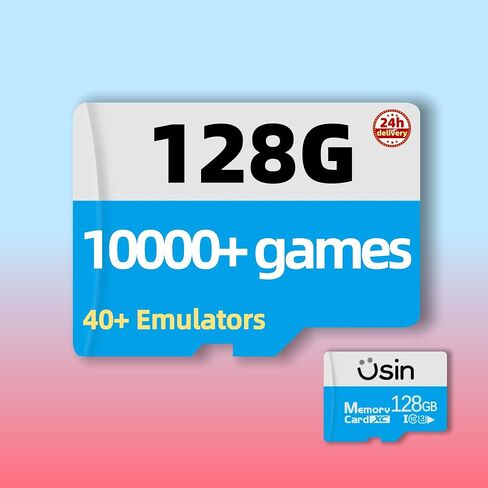 Usin Game Card for Anbernic Console, 128GB/256GB/512GB/1TB Storage, Up to 50000+ Games, 40+ Emulators, Compatible with RG35XX Pro/RG40XXV/RG35XX Plus/RG40XXH (512, GB) in Saudi Arabia