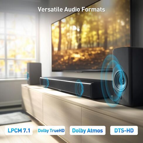 Cable Matters HDMI 2.1 Audio Extractor with eARC, Dolby Atmos, DTS, HDMI to Optical Adapter for TV, Amplifier, Works with Sonos, Samsung Soundbars, Max 5.1 Ch for Optical, No PS3, Xbox 360 Support in Saudi Arabia