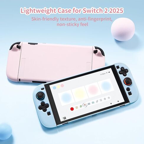 Geekshare Hard Case متوافق مع Nintendo Switch 2 (2025) ، وغطاء واقٍ مضاد للخلع لوحدة التحكم في التبديل ووحدة التحكم في الفرح ، والكرز الوردي in Kuwait