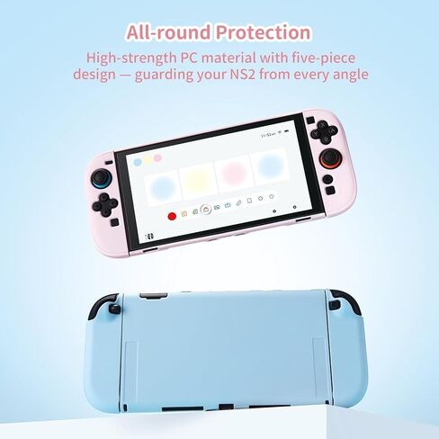 Geekshare Hard Case متوافق مع Nintendo Switch 2 (2025) ، وغطاء واقٍ مضاد للخلع لوحدة التحكم في التبديل ووحدة التحكم في الفرح ، والكرز الوردي in Kuwait