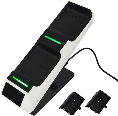 Sara -u Dual Dock Charging Station Station Charger Charger Charger Dual Charging Dock Station متوافقة مع شحن - in Kuwait