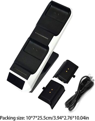 Sara -u Dual Dock Charging Station Station Charger Charger Charger Dual Charging Dock Station متوافقة مع شحن - in Kuwait