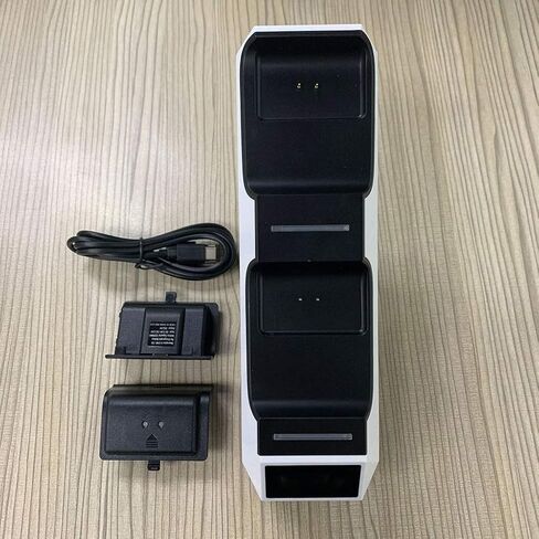 Sara -u Dual Dock Charging Station Station Charger Charger Charger Dual Charging Dock Station متوافقة مع شحن - in Kuwait