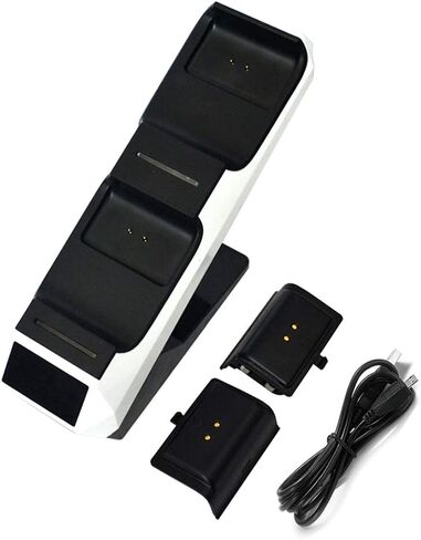 Sara -u Dual Dock Charging Station Station Charger Charger Charger Dual Charging Dock Station متوافقة مع شحن - in Kuwait