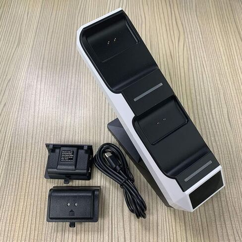 Sara -u Dual Dock Charging Station Station Charger Charger Charger Dual Charging Dock Station متوافقة مع شحن - in Kuwait