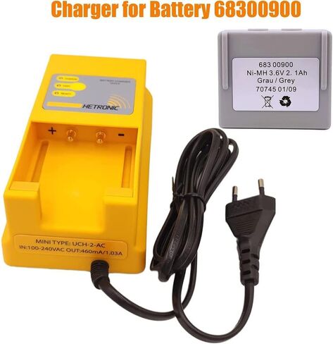 UCH-2 Battery Charger with 68300900 Rechargeable Battery for Hetronic UCH2 Input 90-270VAC Out 300/780mA for Hetronic 68300900 Battery Charger in Saudi Arabia